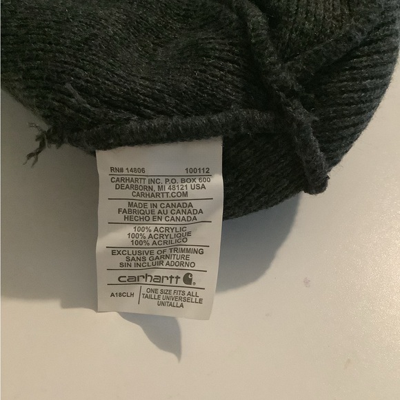 Carhartt Charcoal Knit Hat - Picture 4 of 4